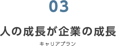 人の成長が企業の成長 キャリアプラン